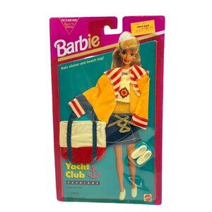 Vintage NIP 1994 Mattel Barbie Yacht Club Fashions Rain Slicker Beach Bag 13021